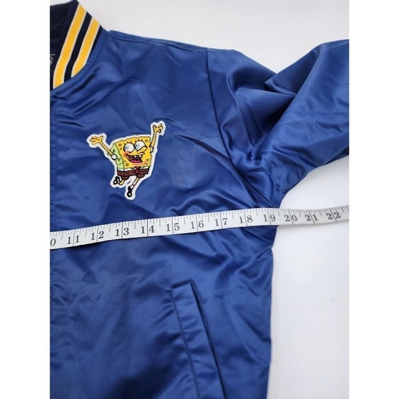 Mr P's Something Special Satin VTG Embroidered Spongebob Jacket Kids Sz 9-10 - Picture 9 of 12